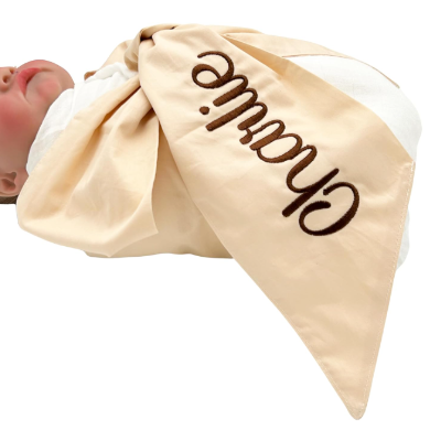 Personalized Newborn Swaddle Sash-Cotton Maternity Sash with Big Bowknot - Custom Sash for Baby Girls & Boys-Newborn Photography
