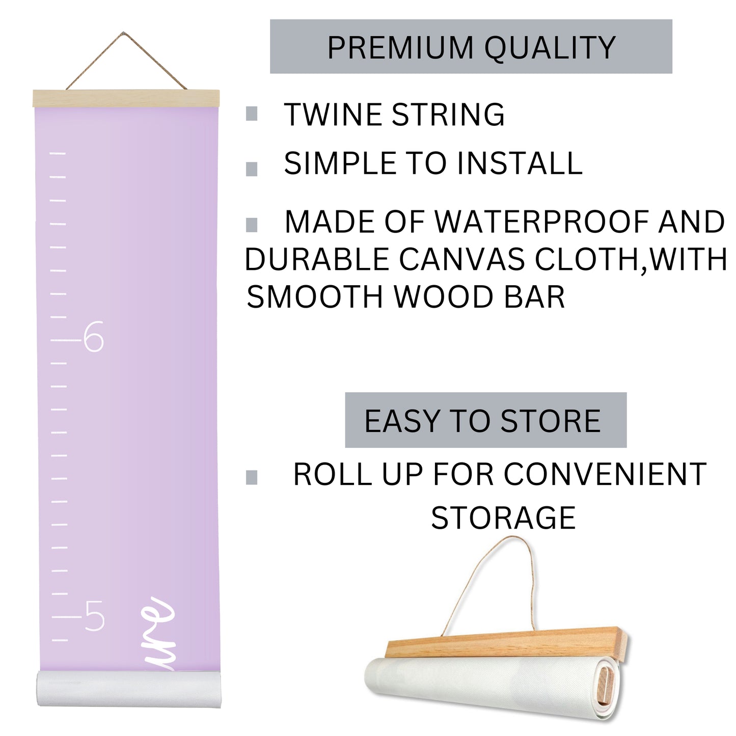 Canvas Growth Chart - Loved Beyond Measure