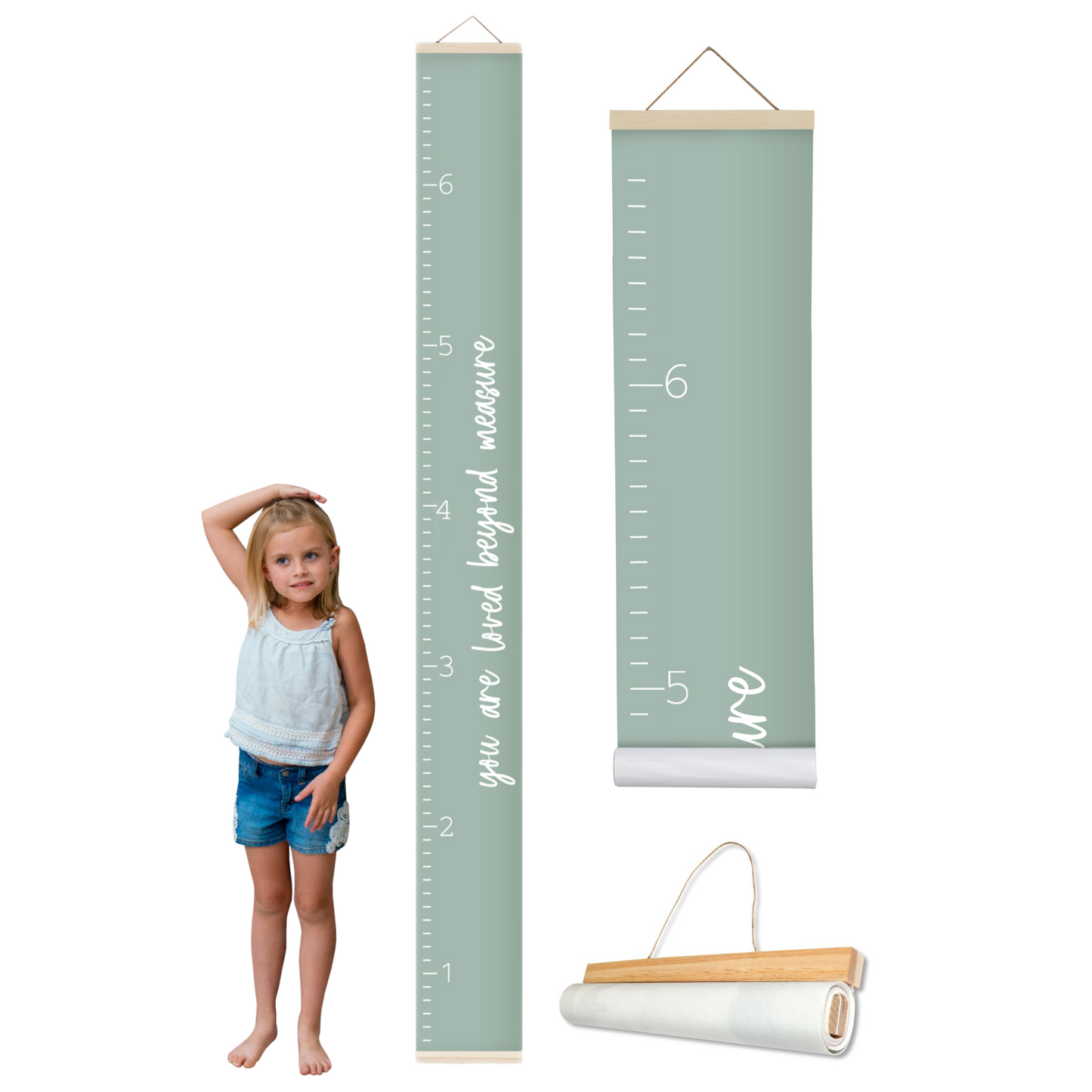 Canvas Growth Chart - Loved Beyond Measure