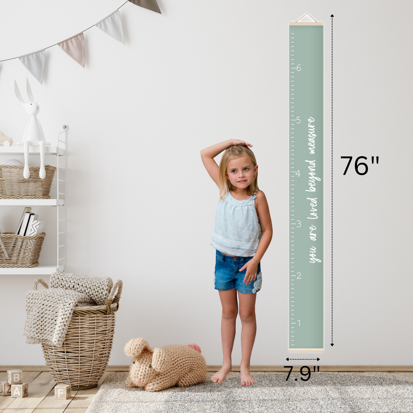 Canvas Growth Chart - Loved Beyond Measure