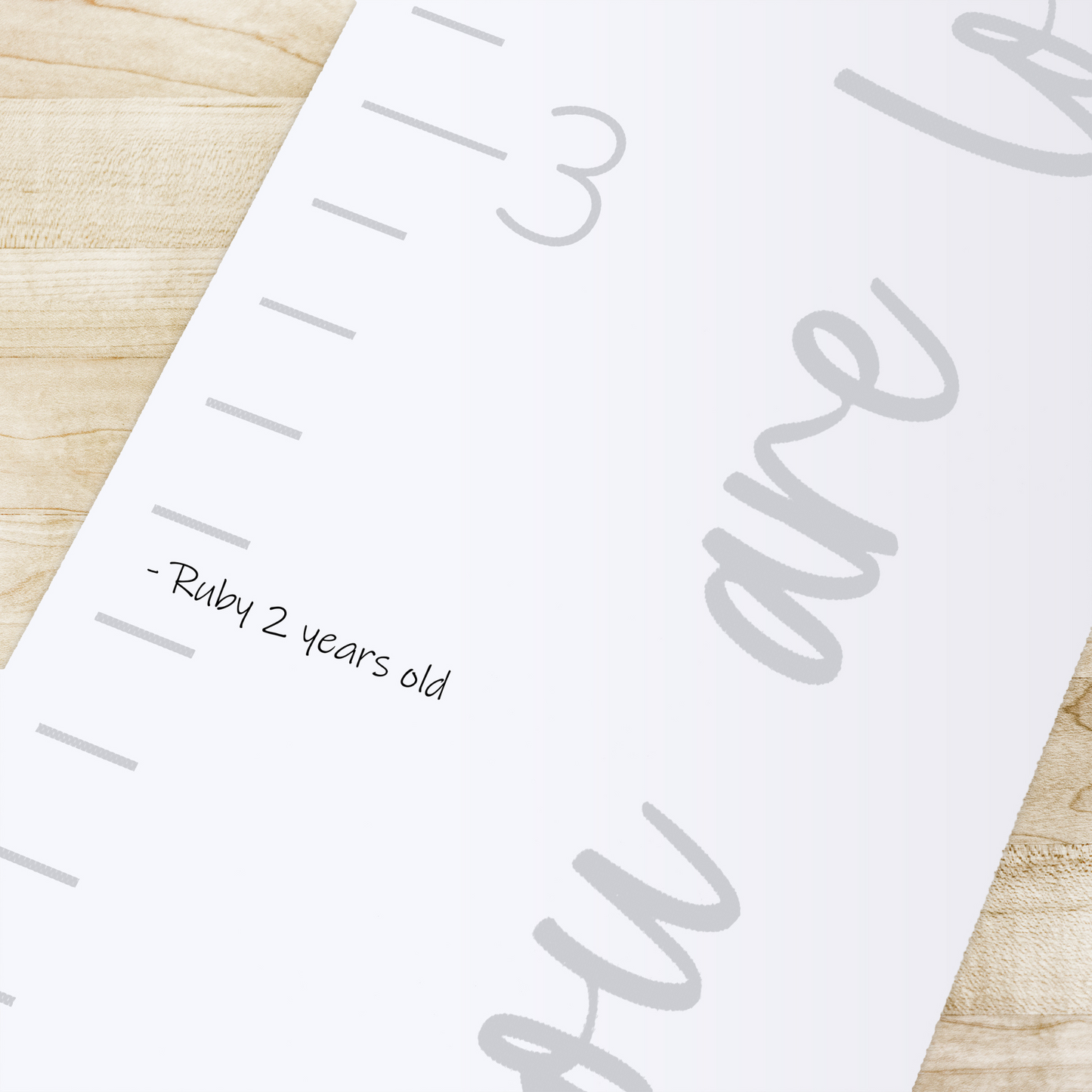 Canvas Growth Chart - Loved Beyond Measure