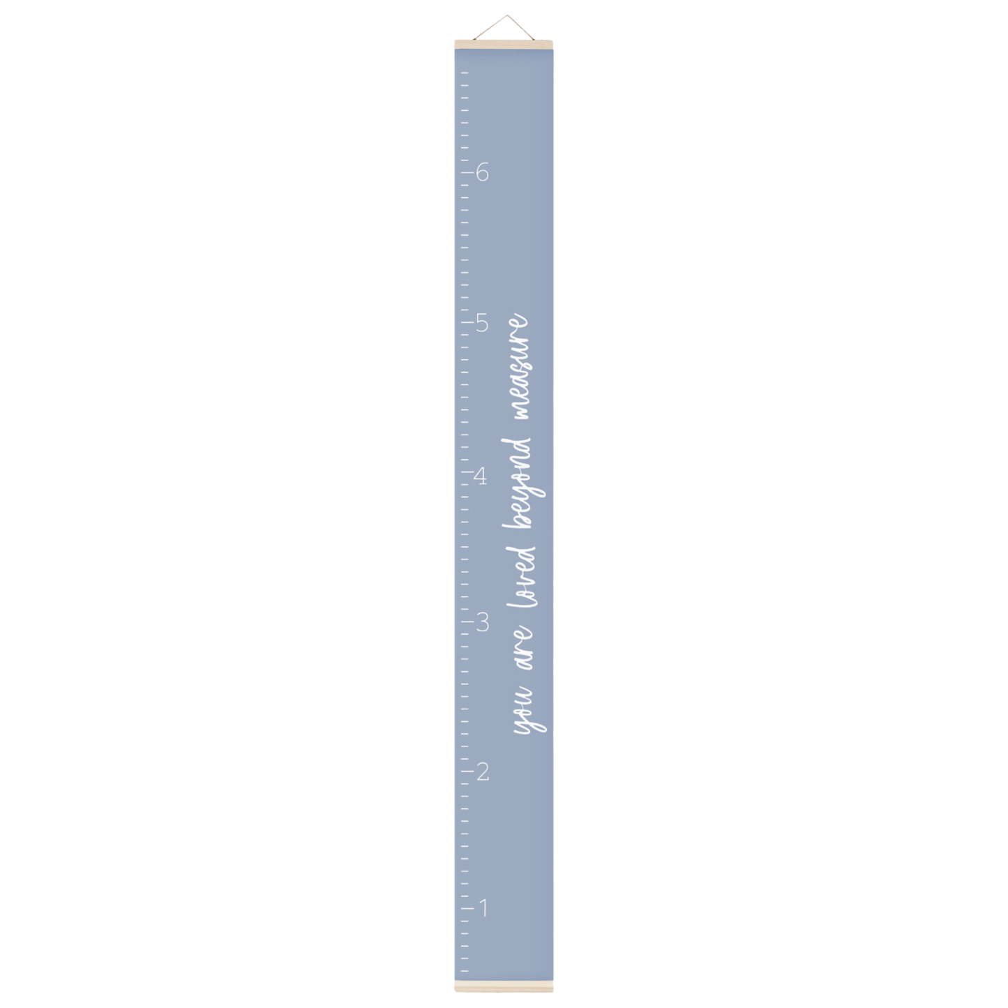Canvas Growth Chart - Loved Beyond Measure