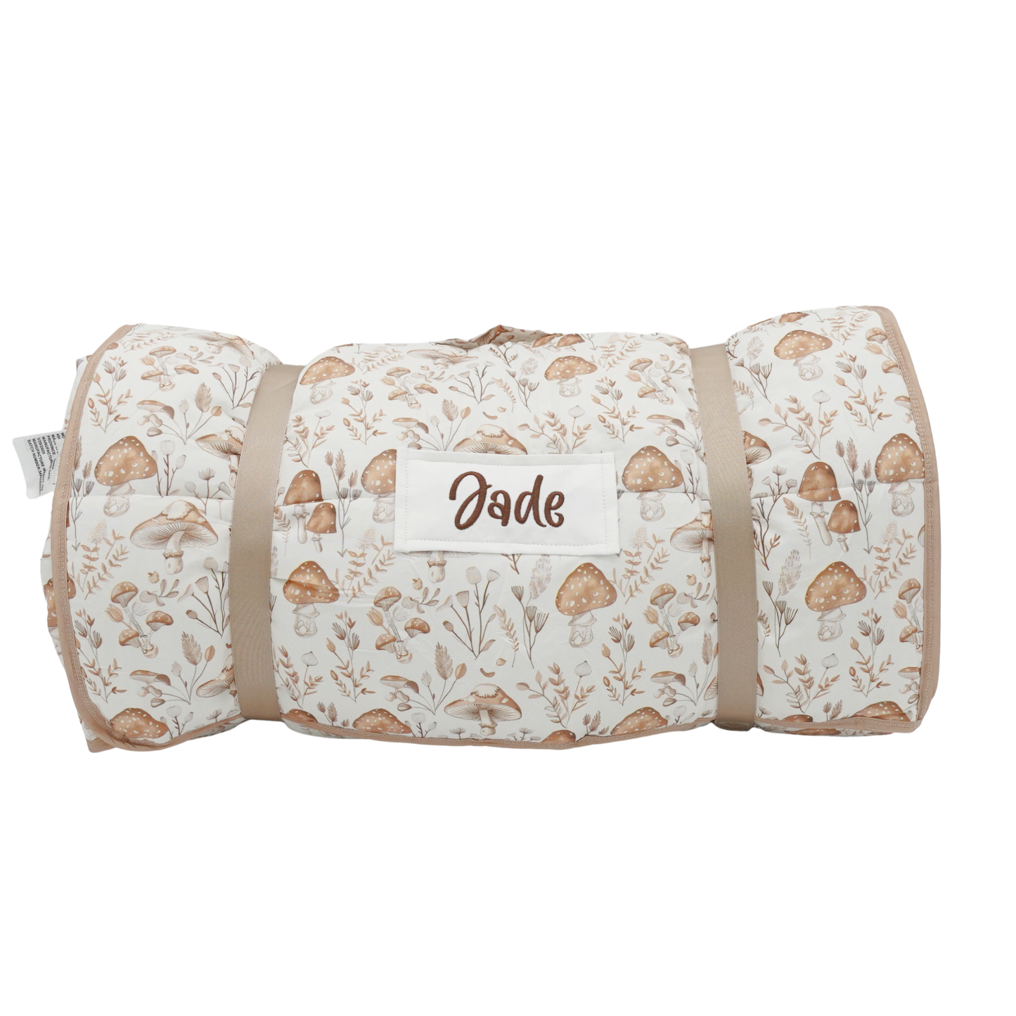 Personalized Toddler Nap Mat with Pillow and Blanket Kids Sleeping Bag for Boys and Girls Napmat with Custom Name Preschool Daycare Floral