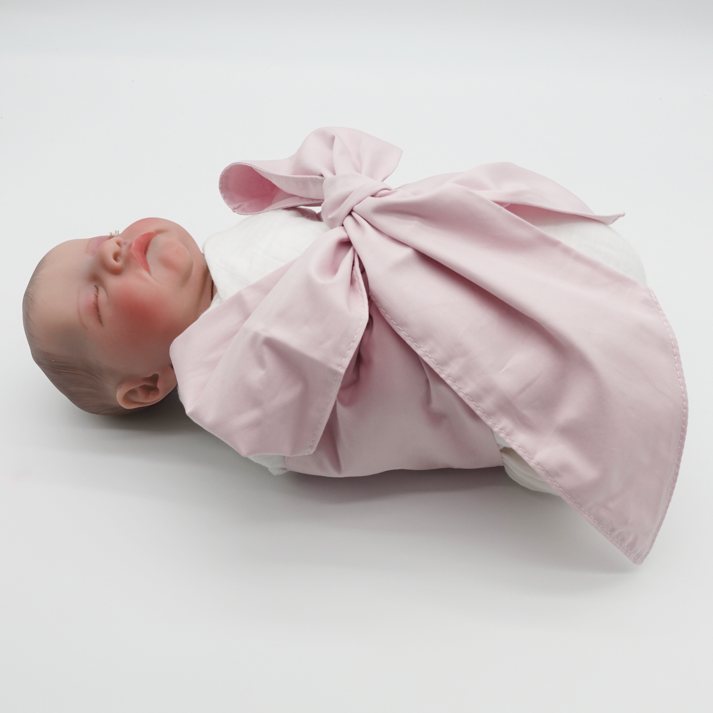 Newborn Swaddle Sash-Cotton Maternity Sash with Big Bowknot - Custom Sash for Baby Girls & Boys-Newborn Photography Plain
