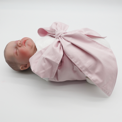 Newborn Swaddle Sash-Cotton Maternity Sash with Big Bowknot - Custom Sash for Baby Girls & Boys-Newborn Photography Plain