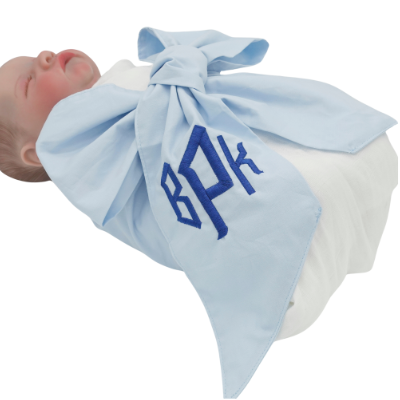 Personalized Newborn Swaddle Sash-Cotton Maternity Sash with Big Bowknot - Custom Sash for Baby Girls & Boys-Newborn Photography