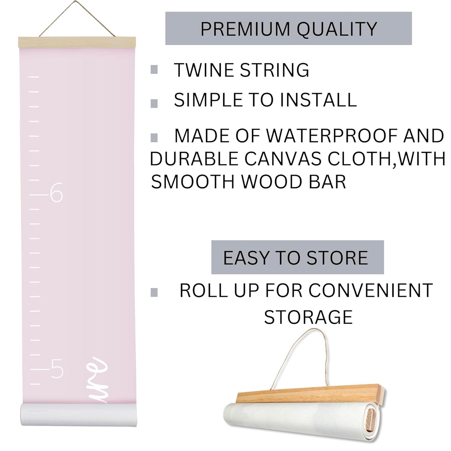 Canvas Growth Chart - Loved Beyond Measure