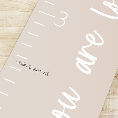 Canvas Growth Chart - Loved Beyond Measure