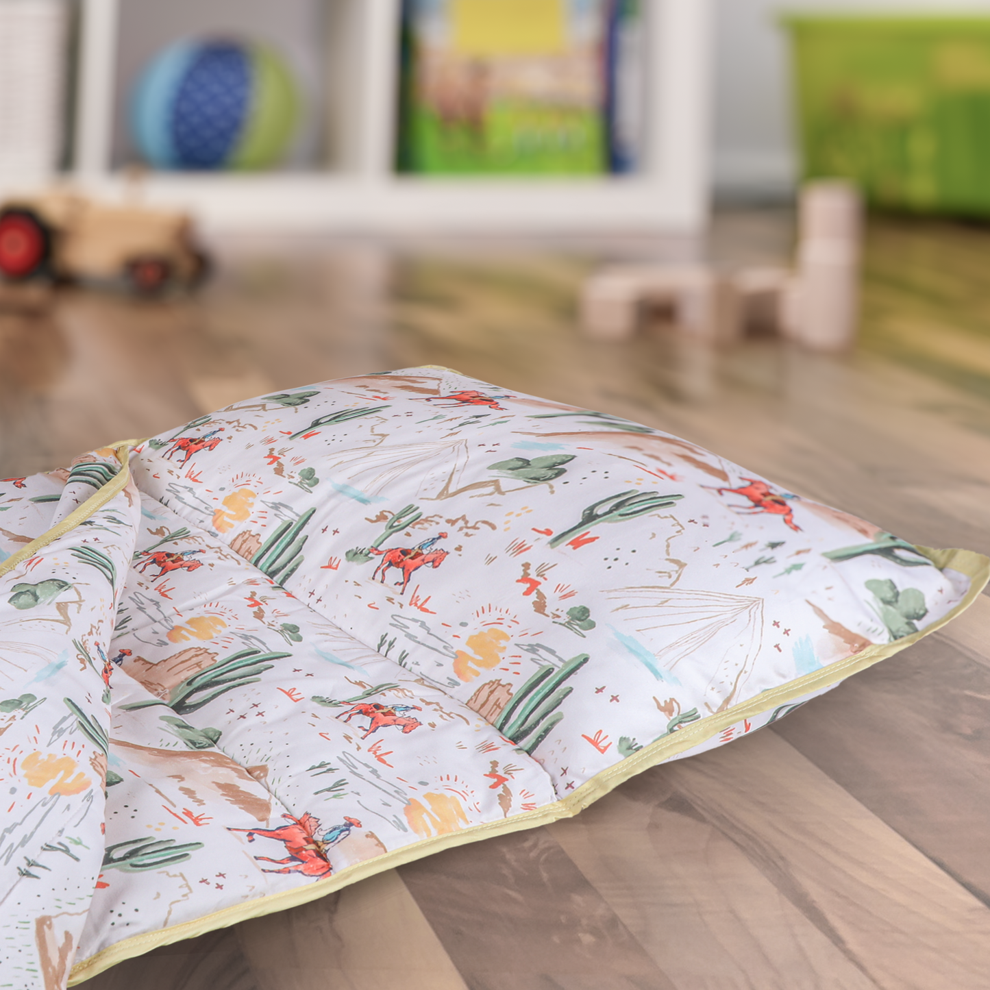 Toddler Nap Mat with Pillow & Blanket Large Portable Roll Up Nap Mats with Name Tag- Thick Kids Sleep Mat for Daycare, Preschool Travel and Camping