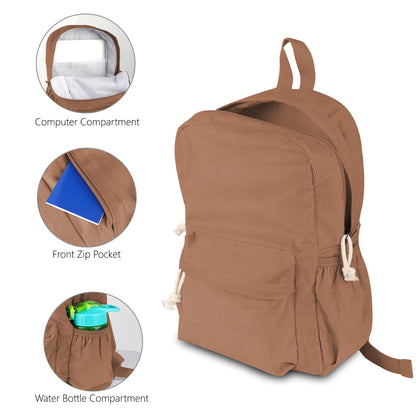 Corduroy Backpack Cute Baby Bag Backpack –Back To School Preschool Kindergarten Toddler Backpack for Boys and Girls