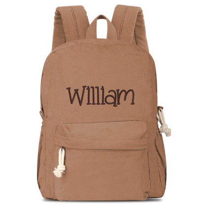 Personalized Corduroy Backpack Cute Baby Bag Backpack –Back To School Preschool Kindergarten Toddler Backpack for Boys and Girls- Pink