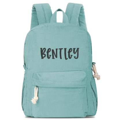 Personalized Corduroy Backpack Cute Baby Bag Backpack –Back To School Preschool Kindergarten Toddler Backpack for Boys and Girls- Pink
