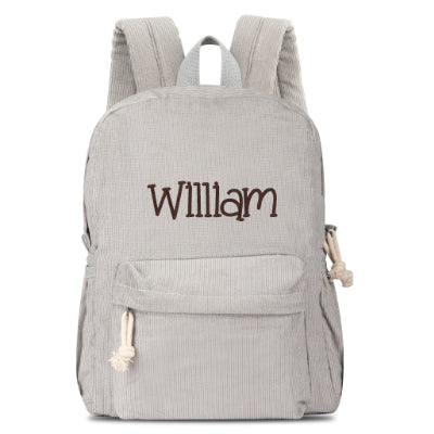Personalized Corduroy Backpack Cute Baby Bag Backpack –Back To School Preschool Kindergarten Toddler Backpack for Boys and Girls- Pink