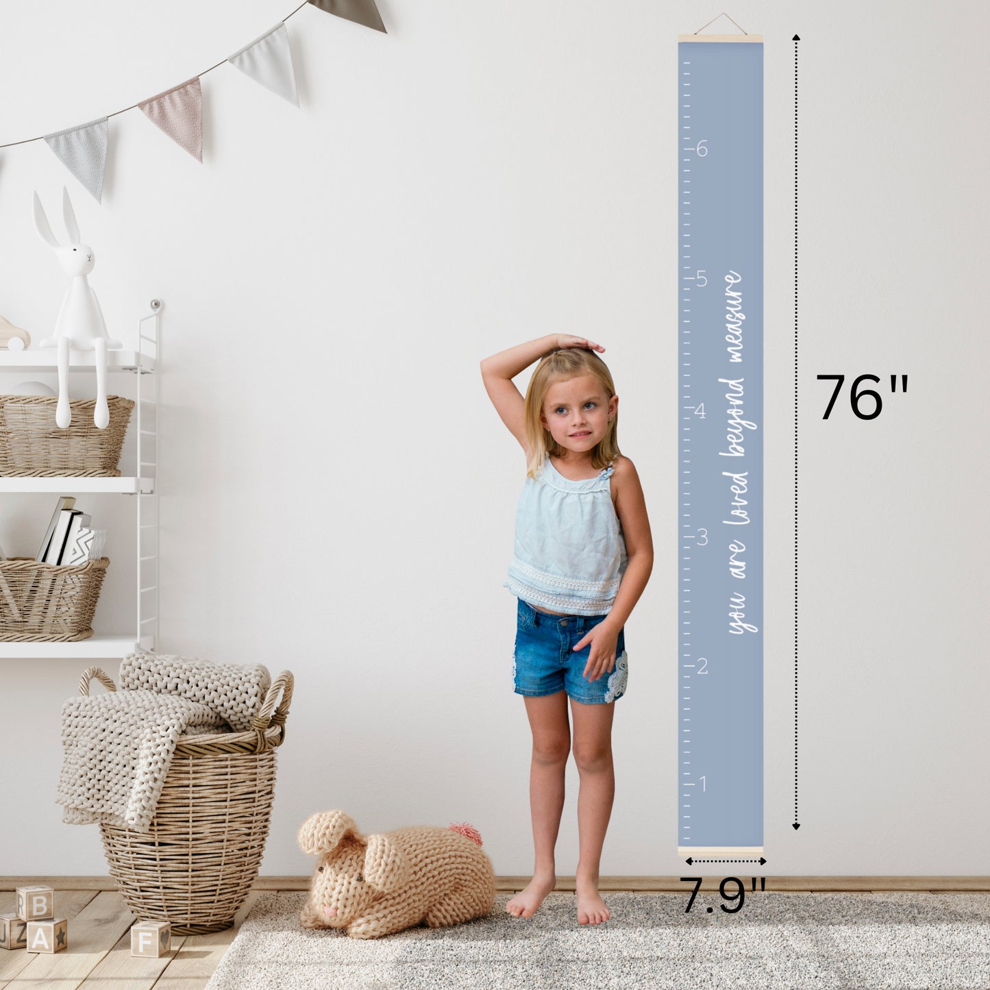 Canvas Growth Chart - Loved Beyond Measure