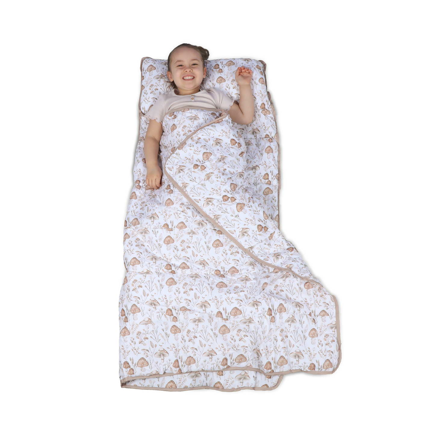 Toddler Nap Mat with Pillow & Blanket Large Portable Roll Up Nap Mats with Name Tag- Thick Kids Sleep Mat for Daycare, Preschool Travel and Camping