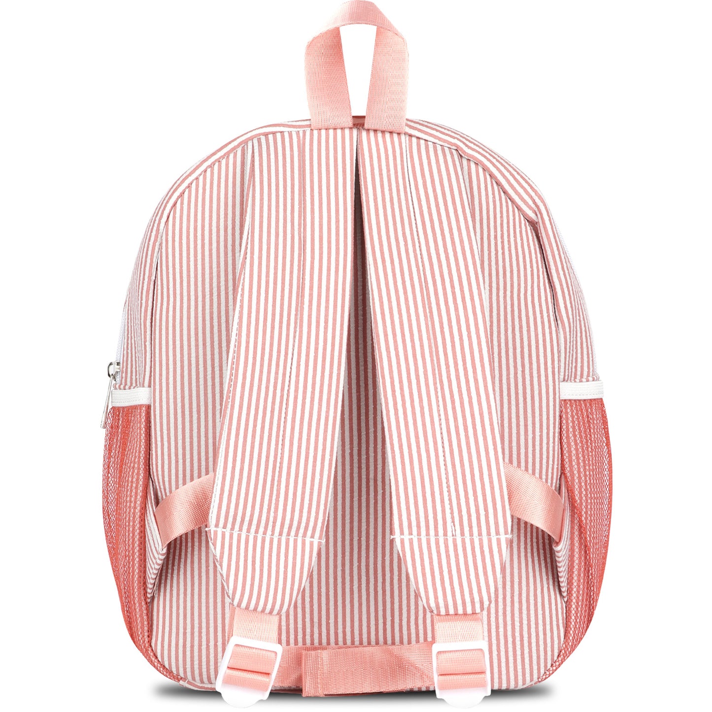 Personalized Seersucker Backpack Cute Baby Bag Backpack –Back To Schoo Preschool Kindergarten Toddler Backpack for Boys and Girls