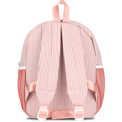 Personalized Seersucker Backpack Cute Baby Bag Backpack –Back To Schoo Preschool Kindergarten Toddler Backpack for Boys and Girls