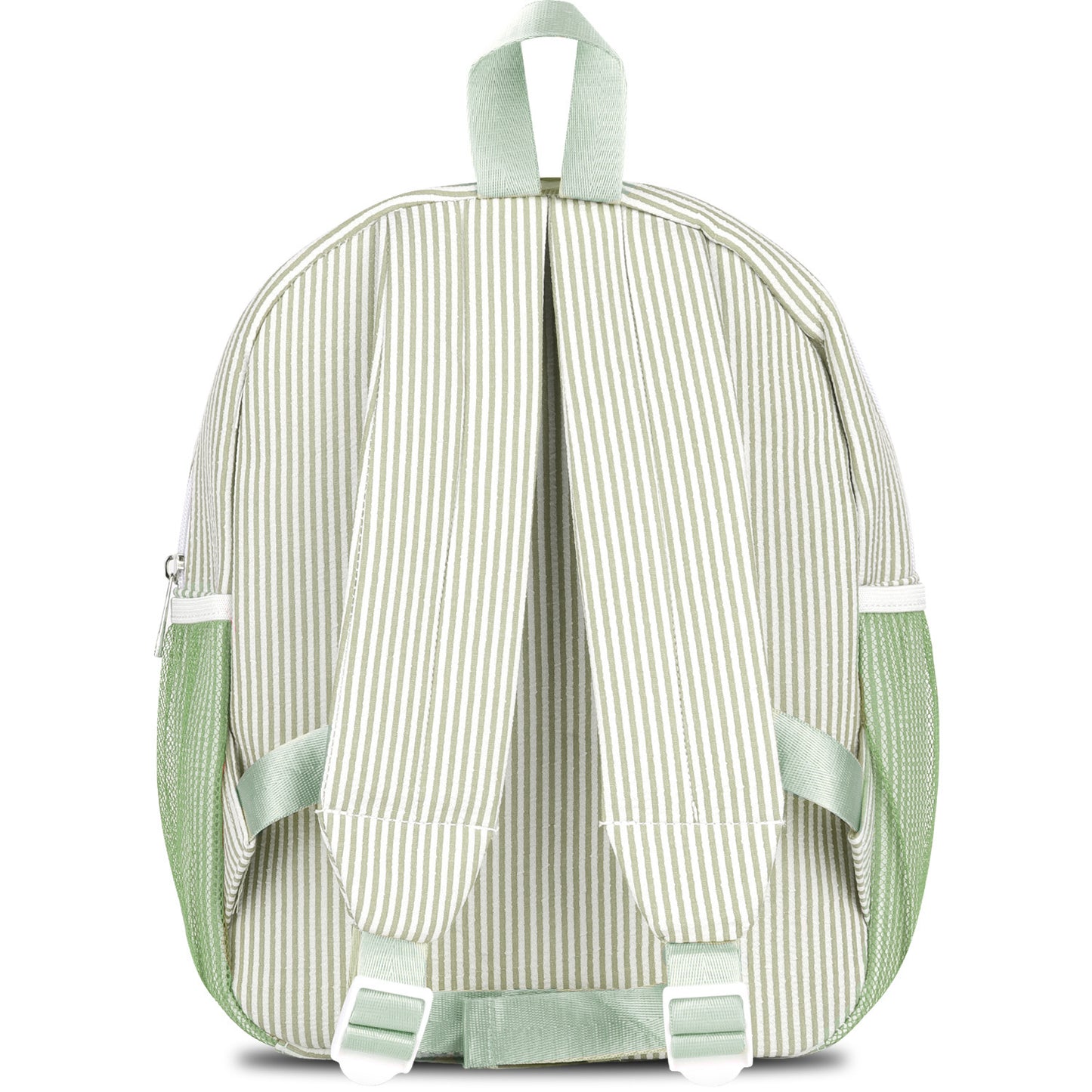 Personalized Seersucker Backpack Cute Baby Bag Backpack –Back To Schoo Preschool Kindergarten Toddler Backpack for Boys and Girls