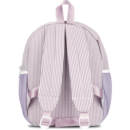 Personalized Seersucker Backpack Cute Baby Bag Backpack –Back To Schoo Preschool Kindergarten Toddler Backpack for Boys and Girls