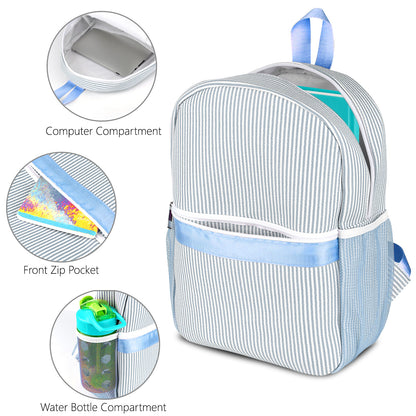 Seersucker Backpack for Kids
