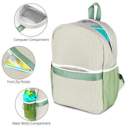 Seersucker Backpack for Kids