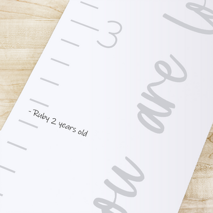 Canvas Growth Chart - Loved Beyond Measure